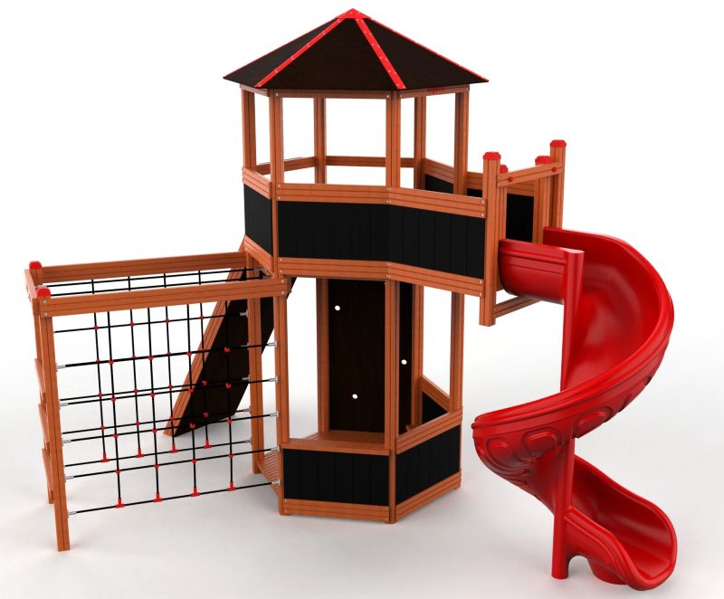 Hexagon Earth Nature – natural wooden playground